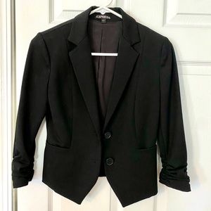 Black 3/4 sleeve blazer